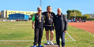 Mariajo Descarrega, de la UA Montsià, plata al Català Màster de Pentatló de Llançaments