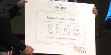 Amposta amb Cor recapta 8.870 euros per a la Lliga contra el Càncer