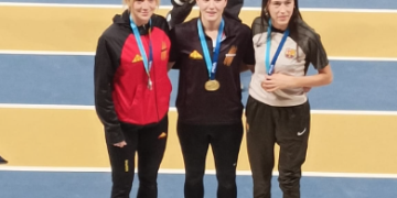 Andreea Sabou i Laia Monforte, medalla de plata al Campionat de Catalunya d’Atletisme absolut-sub’23