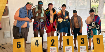 Sergi Benaiges, del Club Esportiu Slalom i Boccia Terres de l’Ebre, or en 50 metres crol al Català de Natació