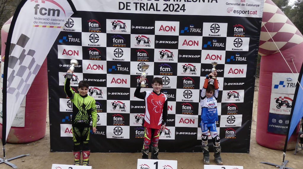 Aleix Alcon, de Campredó, tercer al Trial de Nens de Piera, prova del Campionat de Catalunya