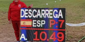 Mariajo Descarrega, de la UA Montsià, setena en martell pesat a l’Europeu màster de Polònia