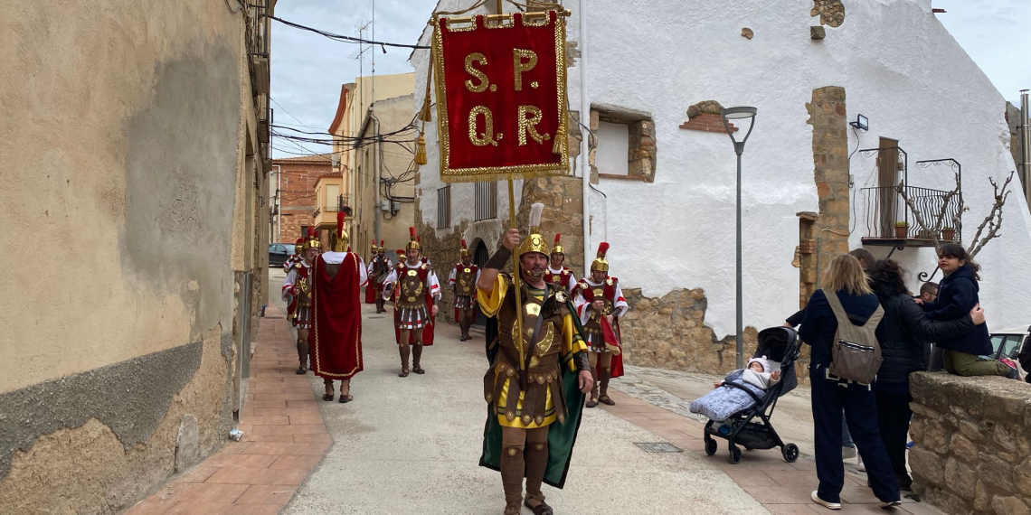 La Palma d’Ebre celebra la tradicional processó de l’Encontre, tot i l’amenaça de pluja 