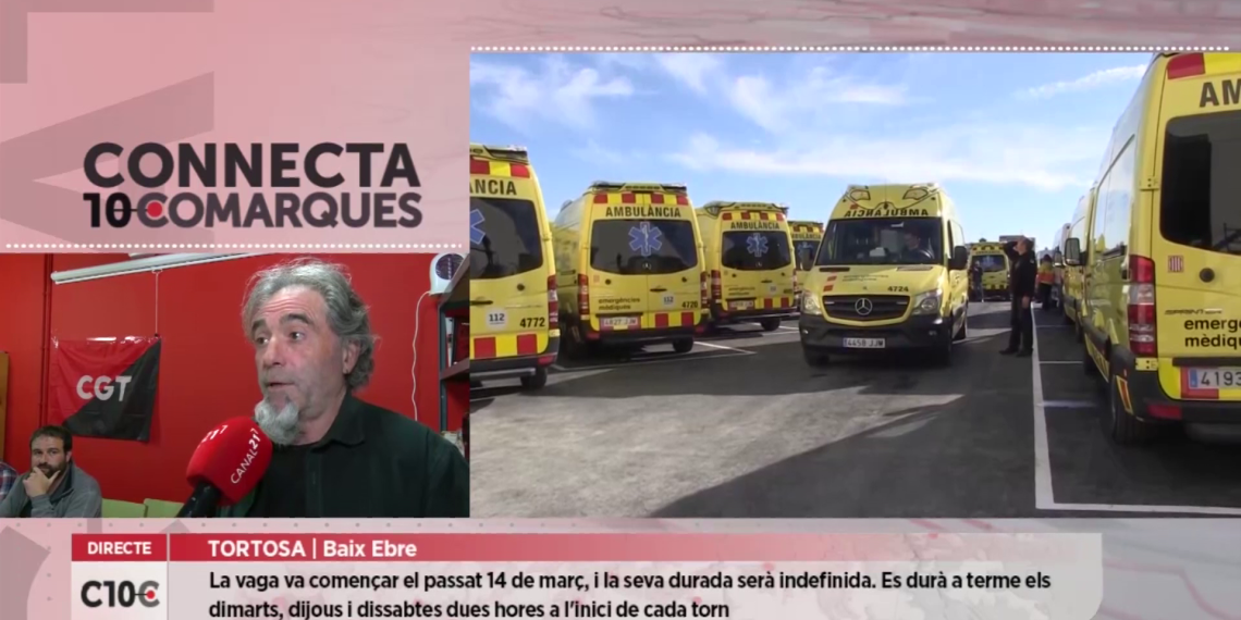 CGT convoca una vaga indefinida dels treballadors d’ambulàncies del TSU i TSNU