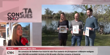 Els comerços de Deltebre ja compten amb pictogrames per a clients amb TEA