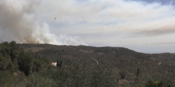 L’incendi del coll de l’Alba crema 86 hectàrees i avança cap a la fase de control