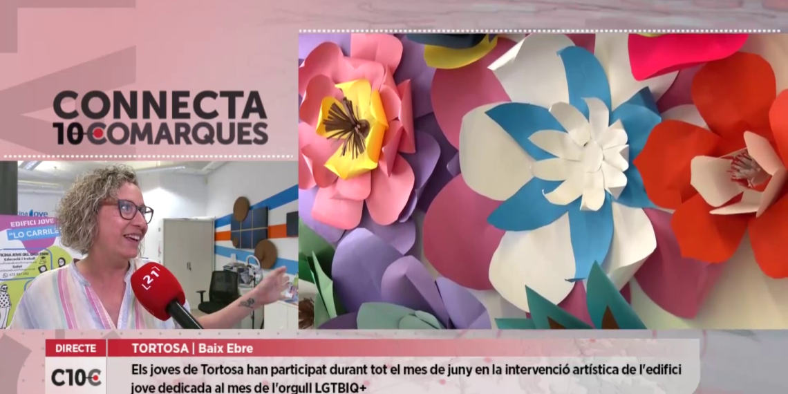 L’edifici jove de Tortosa crea una intervenció artística amb motiu del mes de l’orgull