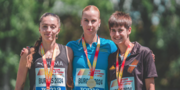 Laia Monforte, de l’Agrupació Atlètica de Catalunya, bronze als 400 llisos de l’Estatal sub’23