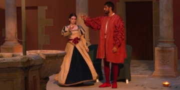 Prometratge entre Cristòfol Despuig i Mariana Curto a la XXVII Festa del Renaixement de Tortosa