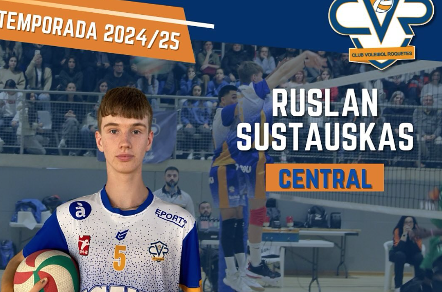 Ruslan Sustauskas continuarà vinculat a la disciplina del primer equip del Volei Roquetes