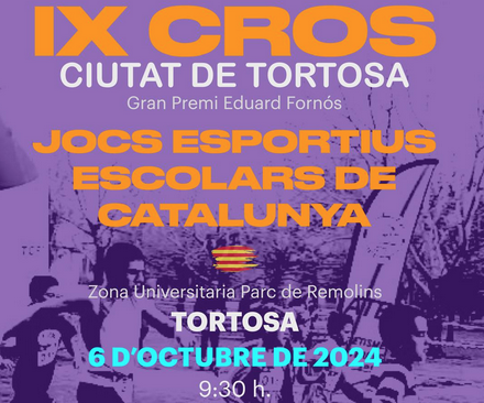 Obertes les inscripcions per participar en el novè Cros ATE Ciutat de Tortosa