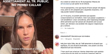 La influencer ampostina Cèlia Espanya denuncia una agressió sexual a un bus a Barcelona