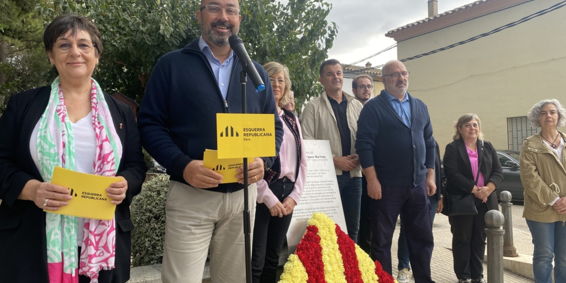 ERC recorda Josep Rodríguez i totes les víctimes ebrenques del franquisme