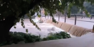 Ulldecona registra 112 litres de pluja aquest dimecres, 40 dels quals l’última mitja hora