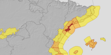 L’Aemet apuja a nivell vermell l’alerta per pluges al litoral de les Terres de l’Ebre
