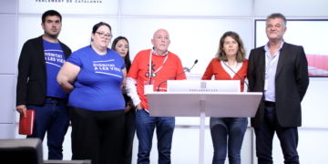Trens Dignes porta les seves queixes al Parlament: ‘El tall ens ha agafat farts i desgastats’