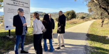Finalitzen les obres de millora del ferm i túnels de la Via Verda a la Terra Alta