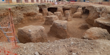 Una nova troballa arqueològica atura una part de les obres d’ampliació de l’Hospital de Tortosa