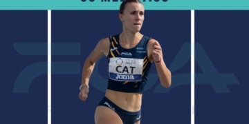 Lluna Marsal, primera als 60 metres llisos de l’Estatal de Clubs sub’16 indoor amb rècord de Catalunya sub’16