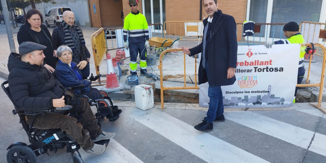Tortosa elimina les barreres arquitectòniques en una vintena de carrers del Temple i Ferreries