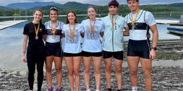 Podis ebrencs a l’Open Primavera de rem de Banyoles