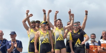 L’equip veterà masculí del Xino-Xano de Deltebre guanya la Lliga de Llaüt Mediterrani