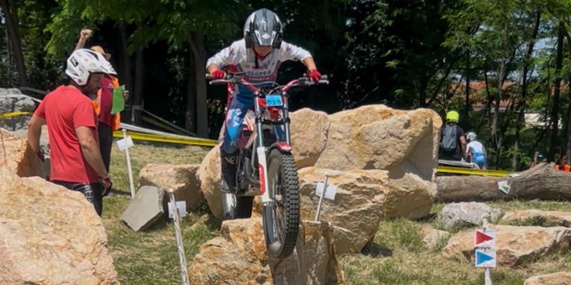 El campredonenc Aleix Alcon, quart a la cinquena prova de la Copa de Trial de Nens