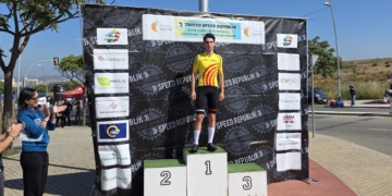 Hugo Marrasé, de la Penya Ciclista Baix Ebre, quart al Trofeu Speed Republik Ciutat de Lleida Júnior