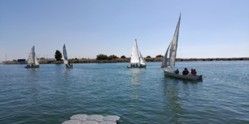 Els esportistes del Club Esportiu l’Àngel APASA prenen part en el Campionat de Catalunya de Vela de la Ràpita