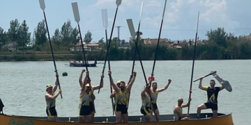 El Xino-Xano de Deltebre, primer en categoria veterana masculina i tercer en veterana femenina al Català de Llaüt Mediterrani