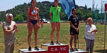 Podis ebrencs al Campionat de Catalunya sub’18 d’atletisme