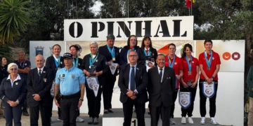 L’equip femení de la Selecció Espanyola de tir, amb la bitemera Cinta Rodríguez, tercer a l’Europeu