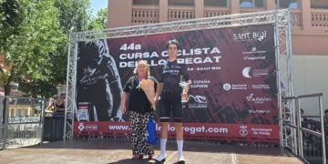 Hugo Marrasé, de la Penya Ciclista Baix Ebre, acaba vuitè a la Cursa Ciclista del Llobregat Navàs – Sant Boi