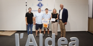 Recepció oficial a l’Ajuntament de l’Aldea per al campió de Catalunya de ciclisme Aleix Machado Pallarès