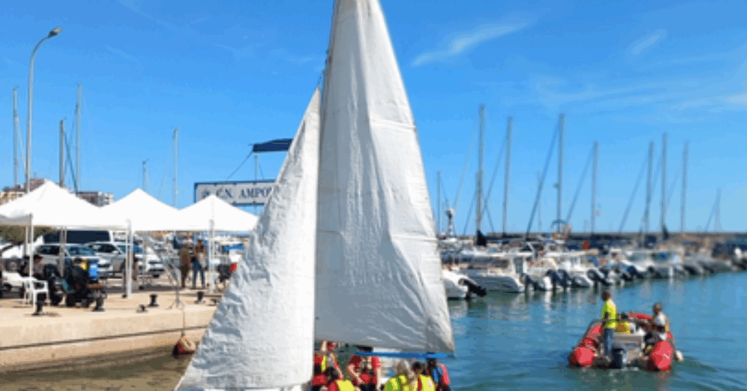 La III Jornada de Vela Inclusiva Territorial a l’Ampolla, ajornada novament per la ‘incertesa del temps’
