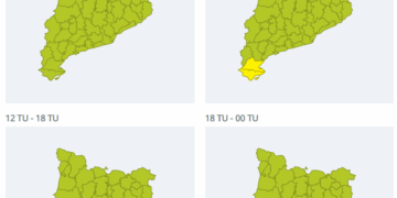 Protecció Civil activa l’INUNCAT per pluges intenses durant el cap de setmana