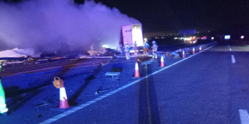 Accident AP-7 l'Aldea