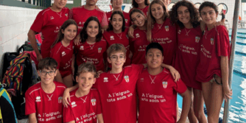 Gran actuació del Club Natació Tortosa i el Club Natació Amposta a la Lliga Catalana Alevina