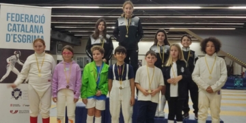 Podis de la Sala Esgrima Amposta a la primera fase de la Lliga Catalana