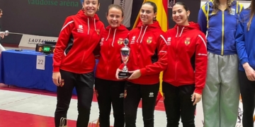 Espanya, amb Daniela Pinyol, de la Sala Esgrima Amposta, plata al Circuit Europeu sub’23 de Lausanne