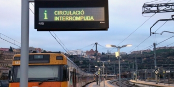 notícies circulació de trens interrompuda