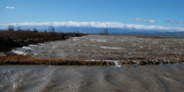 El temporal inunda més de 400 hectàrees d’arrossars al Delta de l’Ebre i el sector demana actuacions urgents