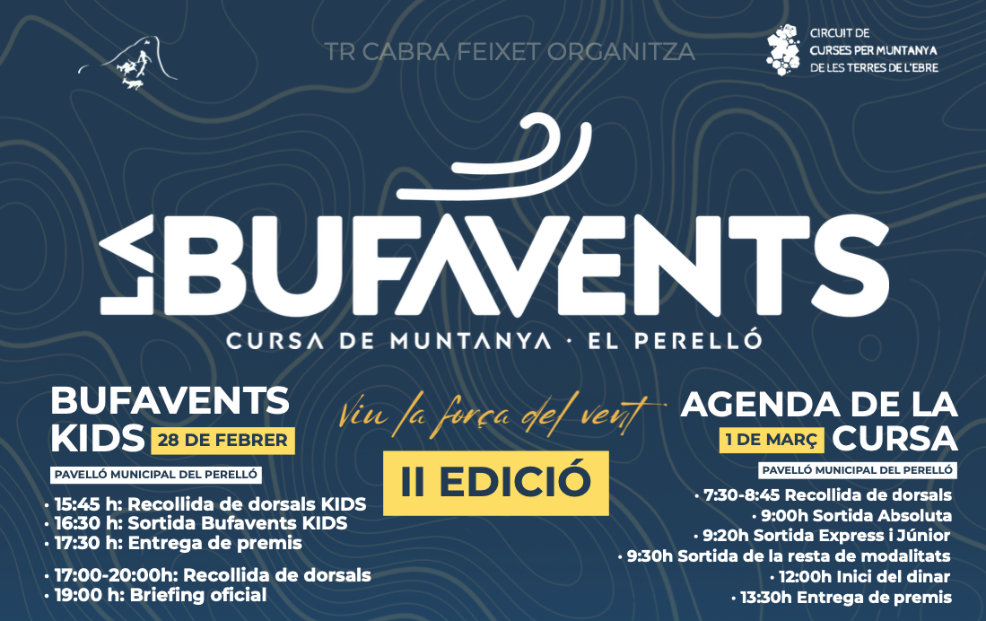 El Perelló acull La Bufavents, prova del Circuit de Curses per Muntanya de l’Ebre