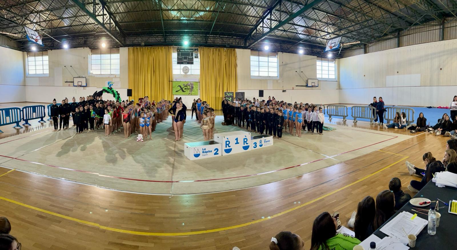 Un total de cent vint actuacions completen el programa de rítmica escolar dissabte 21 de febrer a la Ràpita