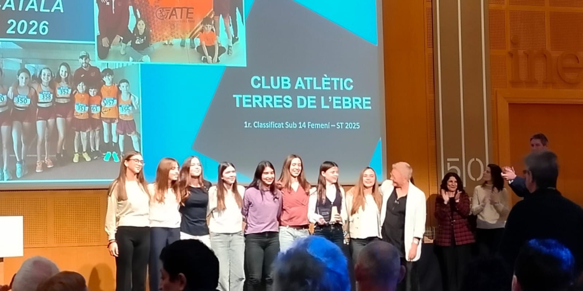 Paula Sintorres, del Club Atletisme Terres de l’Ebre, distingida com a millor atleta sub’14 femenina de Catalunya