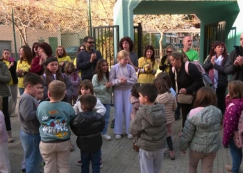 Protesta Escola Horta Vella de la Ràpita