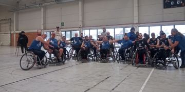 L’equip de bàsquet en cadira de rodes d’ASSIDE ofereix un bon nivell en la seva estrena en un amistós contra el Mollet