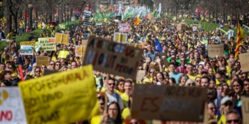 manifestació docents