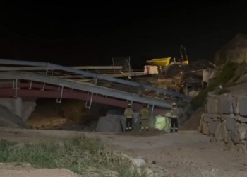 Enfonsament parcial del pont del carrer Sant Josep a la Ràpita sense danys personals ni afectacions greus