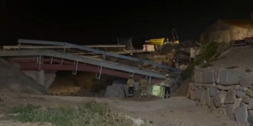 Enfonsament parcial del pont del carrer Sant Josep a la Ràpita sense danys personals ni afectacions greus